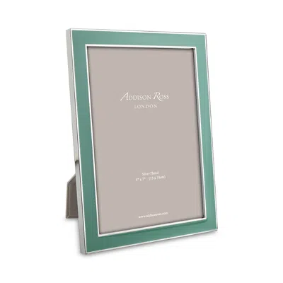Addison Ross Duck Egg Blue Enamel 4 X 6 Frame In Green