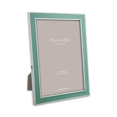 Addison Ross Duck Egg Blue Enamel 5 X 7 Frame In Green