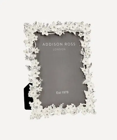 Addison Ross Enamel Diamante Flower 8x10 Photo Frame