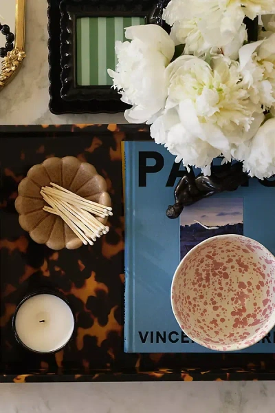 Addison Ross Faux-tortoise Tray In Multi
