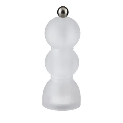 Addison Ross Frosty Bobbin Salt Or Pepper Mill Grinder In Transparent