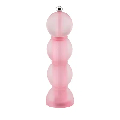 Addison Ross Frosty Bobbin Salt Or Pepper Mill Grinder In Pink