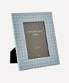 Addison Ross Blue Gingham Lacquer Photo Frame