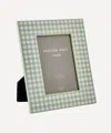 Addison Ross Sage Gingham Lacquer Photo Frame