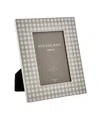 Addison Ross Cappuccino Gingham Lacquer Photo Frame