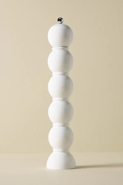 Addison Ross Grande Bobbin Salt And Pepper Grinder In White