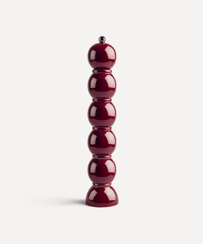 Addison Ross Grande Bobbin Salt And Pepper Grinder In Red