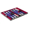 Addison Ross Lacquer Backgammon Set Black Chinoiserie In Multi