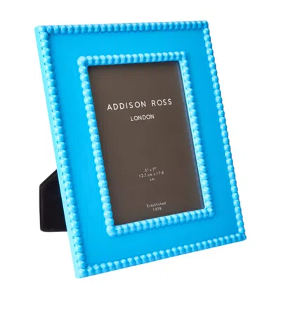 Addison Ross Lacquer Bobbin Picture Frame In Blue