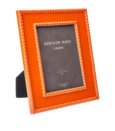 Addison Ross Lacquer Bobbin Picture Frame In Orange