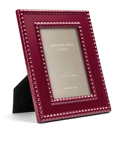 Addison Ross Lacquer Bobbin Picture Frame In Red