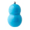 Addison Ross Lacquer Bobbin Salt Or Pepper Mill Grinder In Aqua