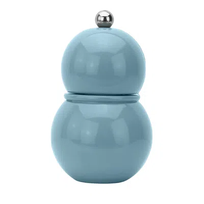 Addison Ross Lacquer Bobbin Salt Or Pepper Mill Grinder In Chambray