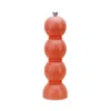 Addison Ross Lacquer Bobbin Salt Or Pepper Mill Grinder In Coral
