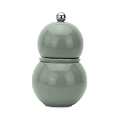 Addison Ross Lacquer Bobbin Salt Or Pepper Mill Grinder In Green