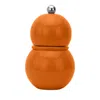 Addison Ross Lacquer Bobbin Salt Or Pepper Mill Grinder In Orange