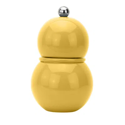 Addison Ross Lacquer Bobbin Salt Or Pepper Mill Grinder In Yellow