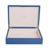 Addison Ross Lacquered Box, 8 X 11 In Blue