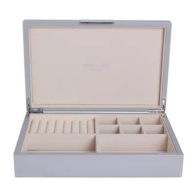 Addison Ross Lacquered Jewelry Box - Large In Gray