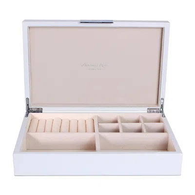 Addison Ross Lacquered Jewelry Box - Large In White