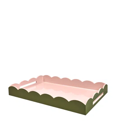 Addison Ross Lacquered Ottoman Tray In Green