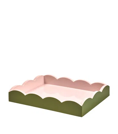 Addison Ross Lacquered Ottoman Tray In Green