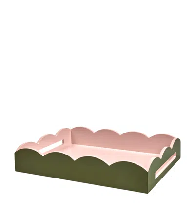 Addison Ross Lacquered Ottoman Tray In Green