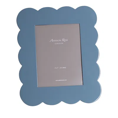 Addison Ross Lacquered Photo Frame, 5 X 7 In Blue