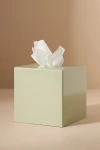 Addison Ross Lacquered Scallop Tissue Box In Green