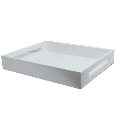 Addison Ross Lacquered Serving Tray In White