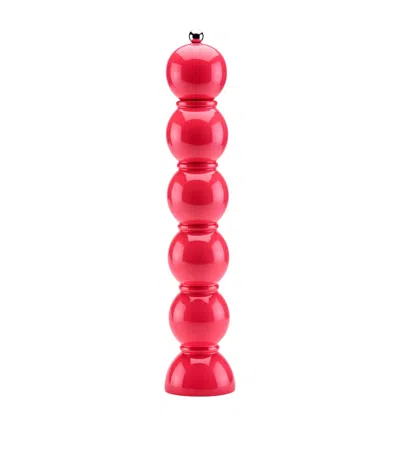 Addison Ross Large Bobbin Salt Or Pepper Mill In Red