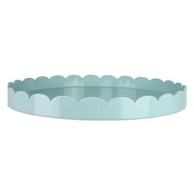Addison Ross Large Lacquer Scalloped Tray, 20 Round
