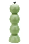 Addison Ross London Sage Bobbin Wooden Salt And Pepper Grinder 23.5cm In Green