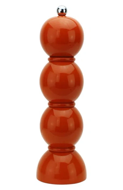Addison Ross London Bobbin Salt & Pepper Grinder In Orange