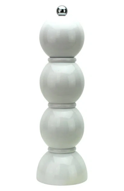Addison Ross London Bobbin Salt & Pepper Grinder In White