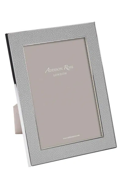 Addison Ross London Faux Shagreen Picture Frame In Grey