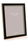 Addison Ross London Goldtone Trim & Enamel 4 X 6-inch Picture Frame In Black