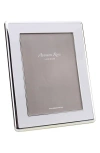 Addison Ross London Silver Plate & Enamel 8 X 10-inch Picture Frame In White