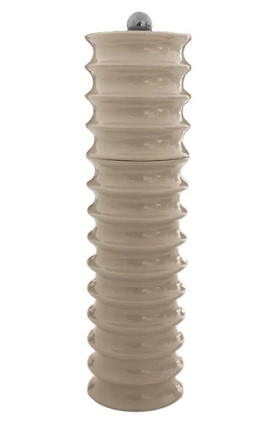 Addison Ross London Twister Lacquer Wood Mill In Brown