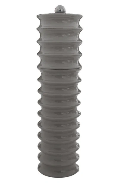 Addison Ross London Twister Lacquer Wood Mill In Gray