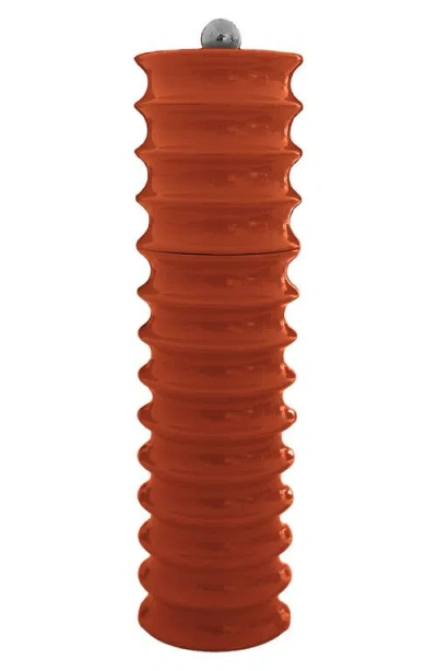 Addison Ross London Twister Lacquer Wood Mill In Orange