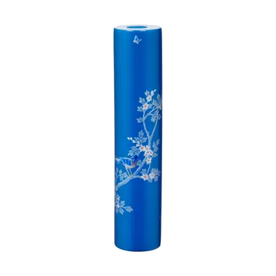 Addison Ross Ltd Uk Blue Chinoiserie Candlestick
