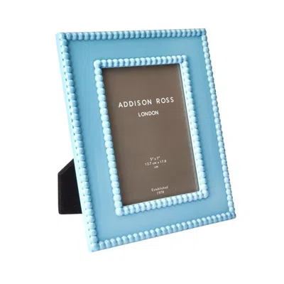 Addison Ross Ltd Uk Chambray Bobbin Lacquer Photo Frame In Blue