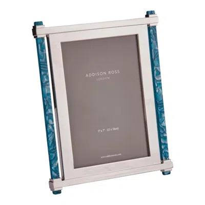 Addison Ross Ltd Uk Emerald & Silver Acrylic Photo Frame In Gray