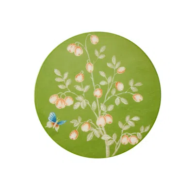 Addison Ross Ltd Uk Green Chinoiserie Coasters - Set Of 4