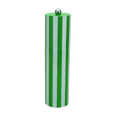 Addison Ross Ltd Uk Green Striped Column Salt Or Pepper Mill