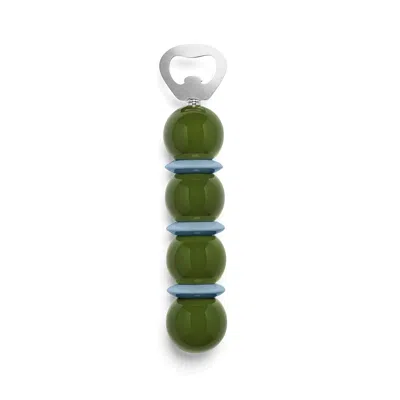 Addison Ross Ltd Uk Khaki Green & Pale Denim Bobbin Bottle Opener