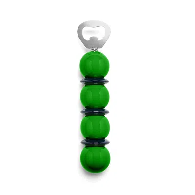 Addison Ross Ltd Uk Leaf Green & Navy Bobbin Bottle Opener