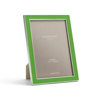Addison Ross Ltd Uk Leaf Green Enamel & Silver Frame