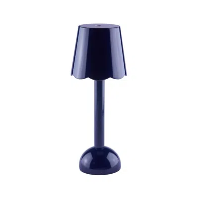 Addison Ross Ltd Uk Navy Scallop Rechargeable Led Lamp